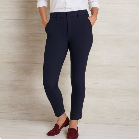 Old Navy NWT Women's Size 4 Blue High Rise Ankle Length Pixie Pants - Picture 1 of 7